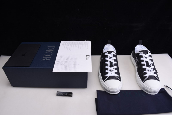 B23 OBLIQUE LOW black white SNEAKERS T00480H051
