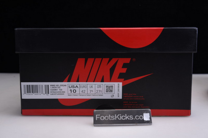 Air Jordan 1 Tie-Dye white black aurora green CD0461-100
