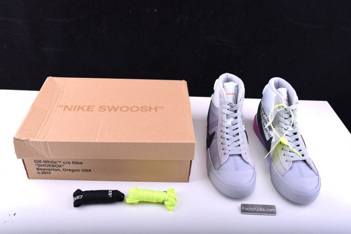 Nike Blazer Mid OFW Wolf Grey Serena "Queen"  AA3832-002