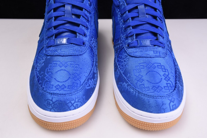 CLOT Nike Air Force 1 Blue Silk CJ5290-400