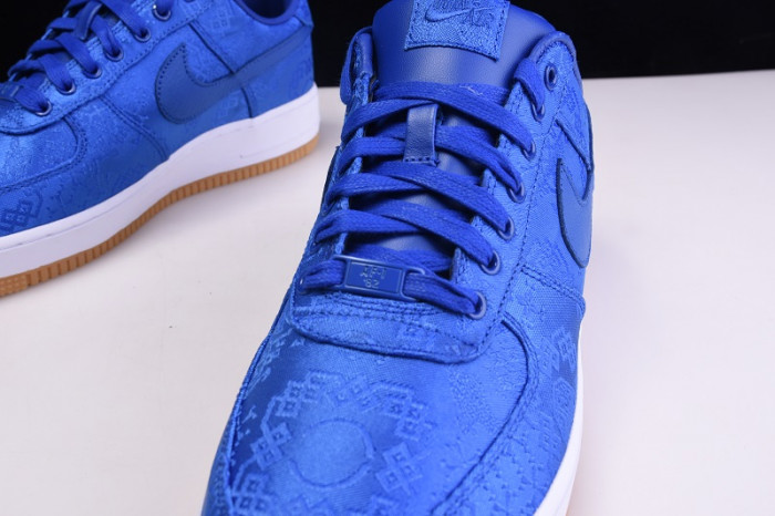CLOT Nike Air Force 1 Blue Silk CJ5290-400