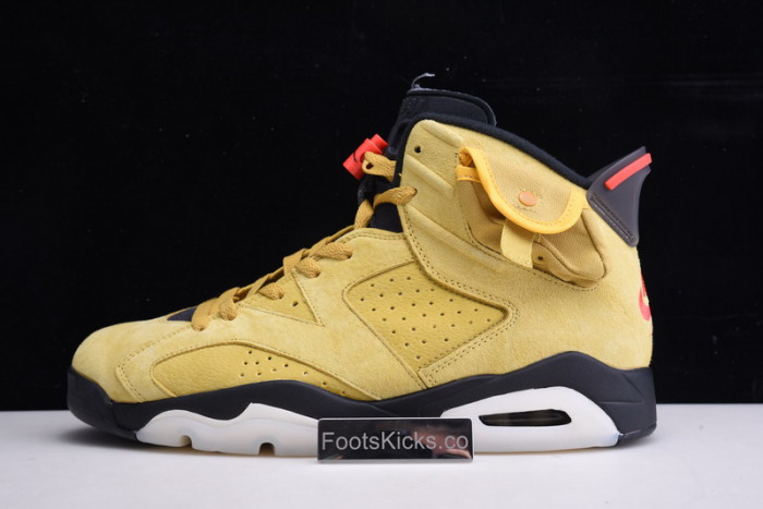 Travis Scott Air Jordan 6 yellow  Cactus Jack CN1084-300