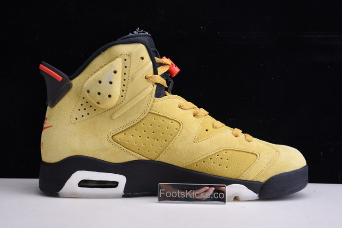 Travis Scott Air Jordan 6 yellow  Cactus Jack CN1084-300