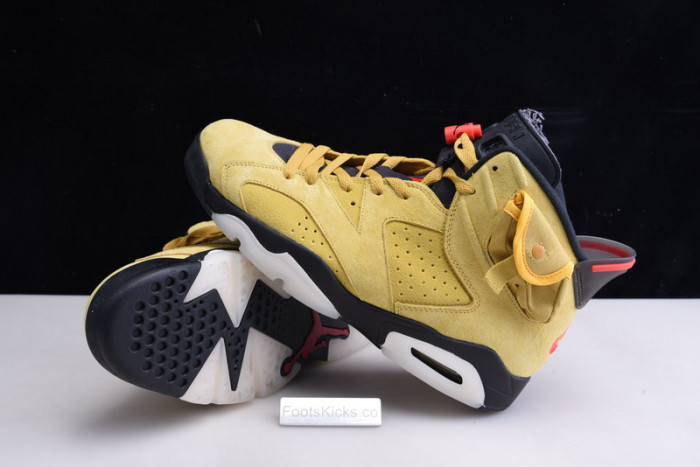 Travis Scott Air Jordan 6 yellow  Cactus Jack CN1084-300