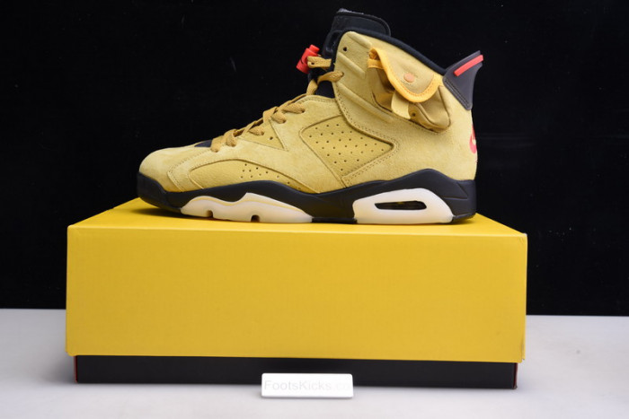 Travis Scott Air Jordan 6 yellow  Cactus Jack CN1084-300