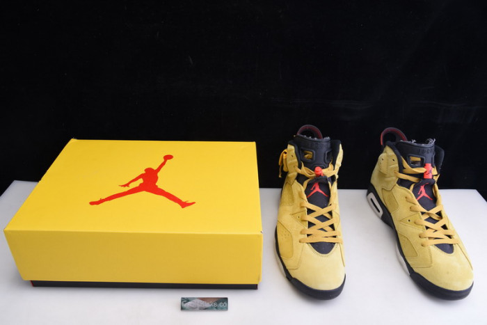 Travis Scott Air Jordan 6 yellow  Cactus Jack CN1084-300