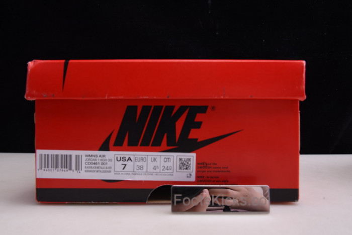 Air Jordan 1 Silver Toe CD0461-001