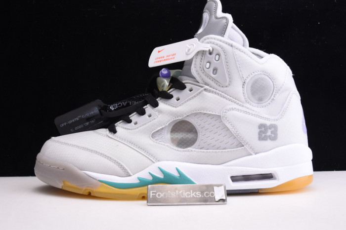 OFW Air Jordan 5 white green purple  CT8480-105
