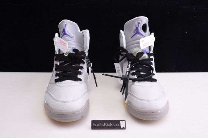 OFW Air Jordan 5 white green purple  CT8480-105