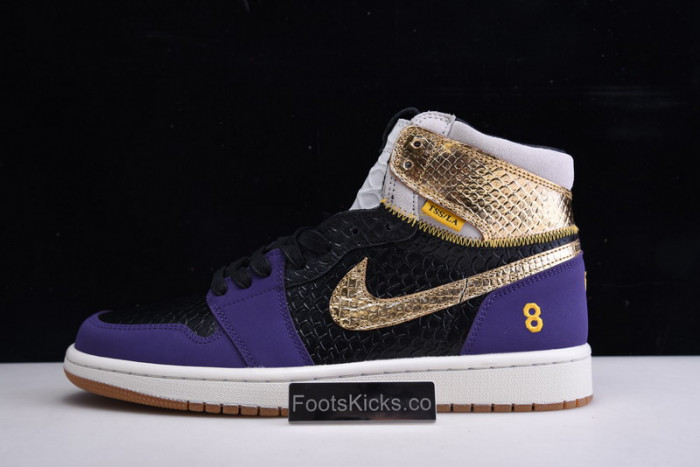 Kobe Bryant x Air Jordan 1 High OG Black-Purple 555088-171