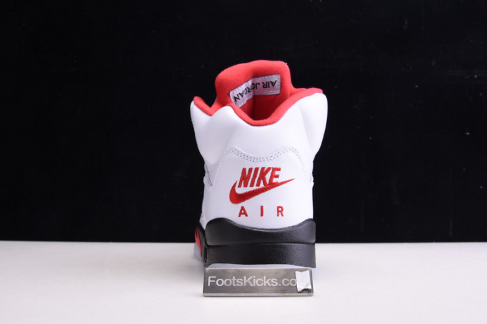 Air Jordan 5 Fire Red 2020 Silver Tongue DA1911-102