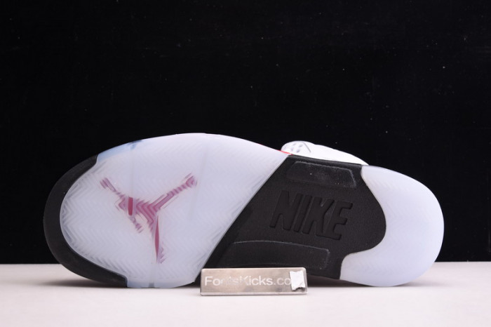 Air Jordan 5 Fire Red 2020 Silver Tongue DA1911-102