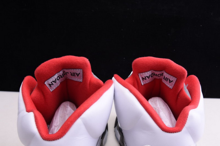 Air Jordan 5 Fire Red 2020 Silver Tongue DA1911-102
