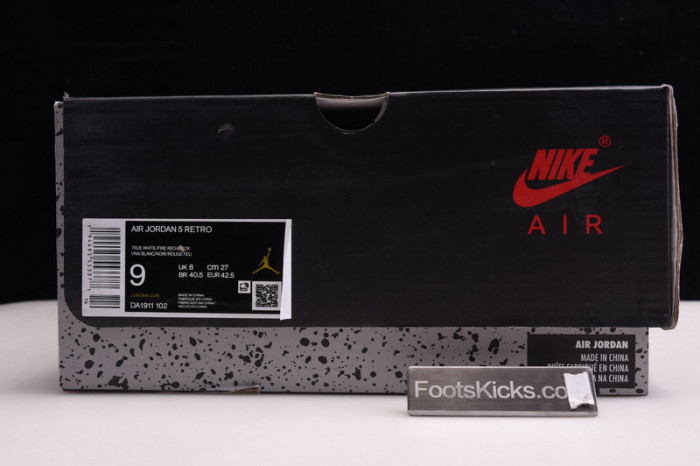 Air Jordan 5 Fire Red 2020 Silver Tongue DA1911-102