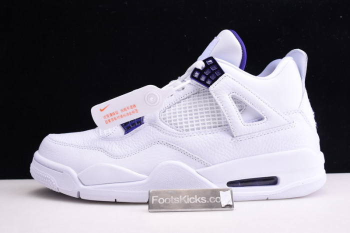 Air Jordan 4 Retro “Pure Money”  white purple CT8527-115