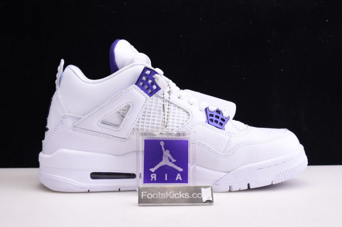 Air Jordan 4 Retro “Pure Money”  white purple CT8527-115