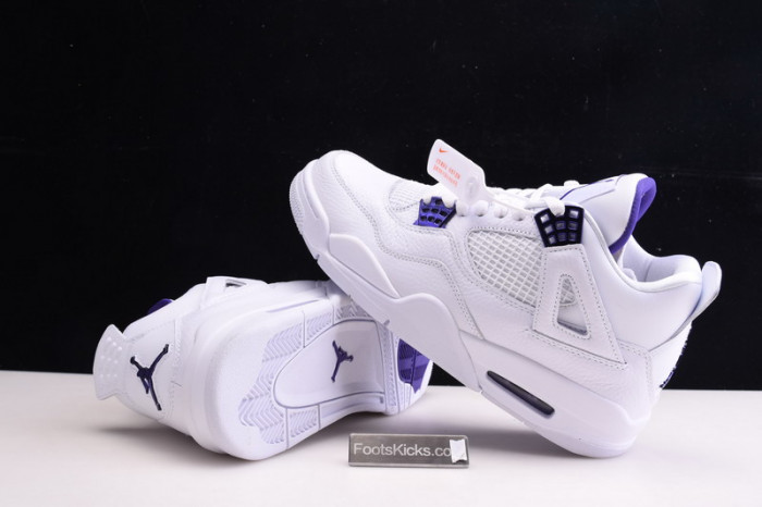 Air Jordan 4 Retro “Pure Money”  white purple CT8527-115