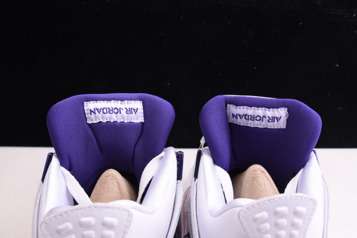 Air Jordan 4 Retro “Pure Money”  white purple CT8527-115