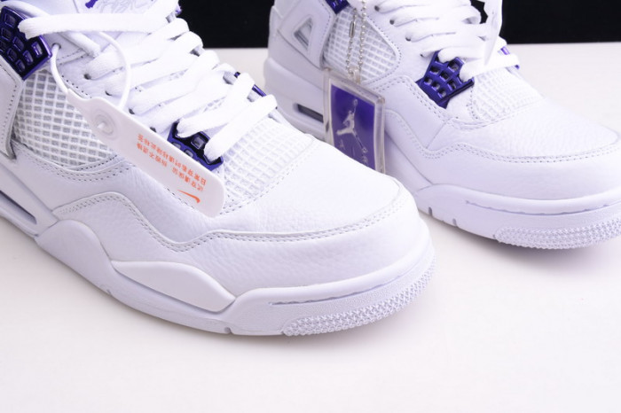 Air Jordan 4 Retro “Pure Money”  white purple CT8527-115