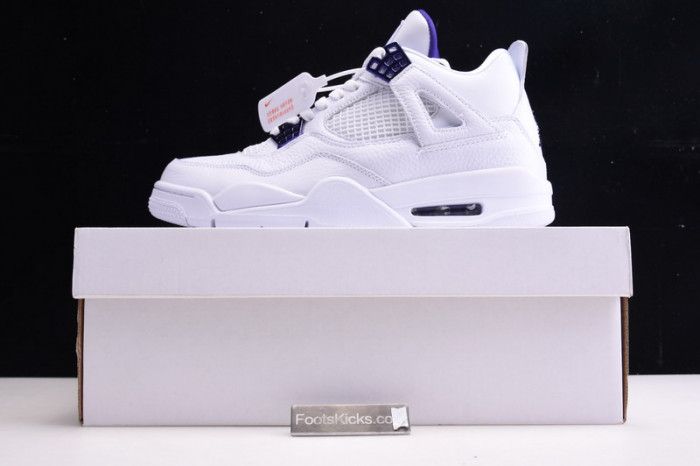 Air Jordan 4 Retro “Pure Money”  white purple CT8527-115