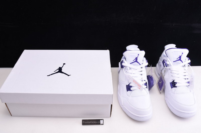 Air Jordan 4 Retro “Pure Money”  white purple CT8527-115