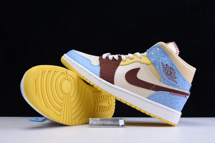 Air Jordan 1 Mid SE Fearless Maison Chateau CU2803-200