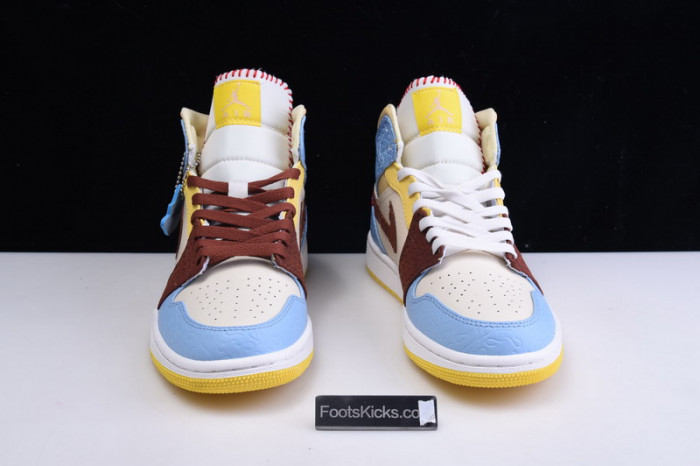 Air Jordan 1 Mid SE Fearless Maison Chateau CU2803-200