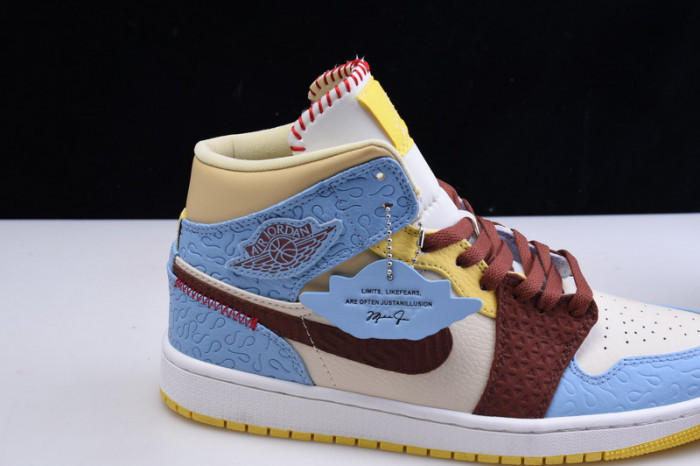 Air Jordan 1 Mid SE Fearless Maison Chateau CU2803-200
