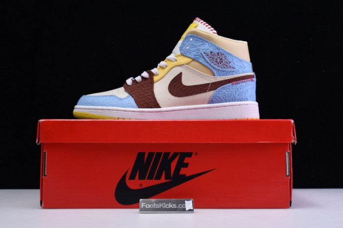 Air Jordan 1 Mid SE Fearless Maison Chateau CU2803-200