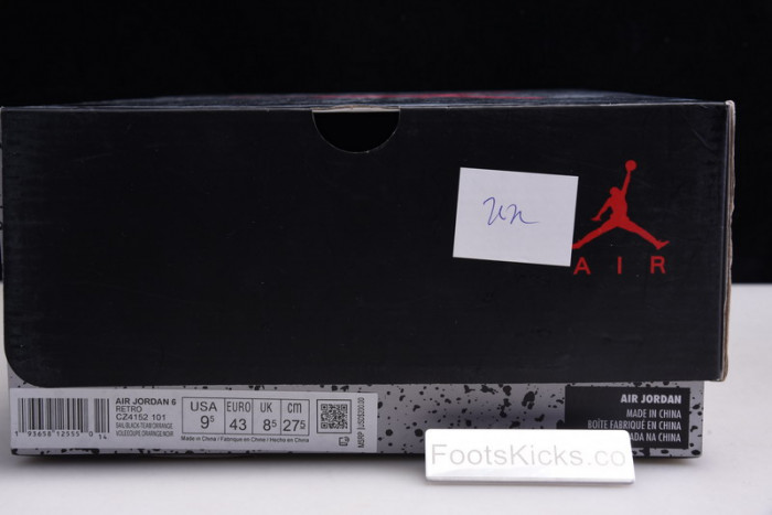 AIR JORDAN 6 RETRO QUAI54 SAIL BLACK CZ4152-101