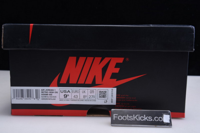 Air Jordan 1 High OG Patent ‘Black Gold’ 555088-032