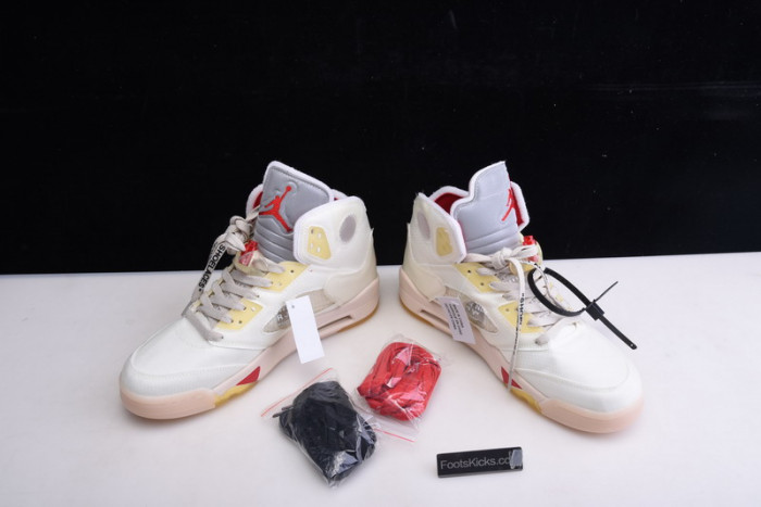 OFW Air Jordan 5 ice cream colorway CT8480-002
