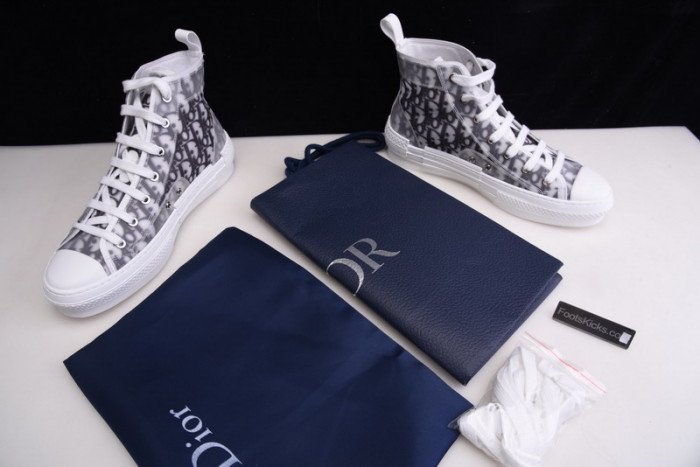 B23 Oblique High Top Sneakers white T004801-1070