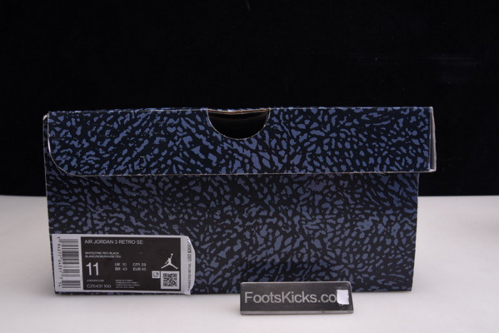 Air Jordan 3 Retro Denim "Fire Red" CZ6431-100