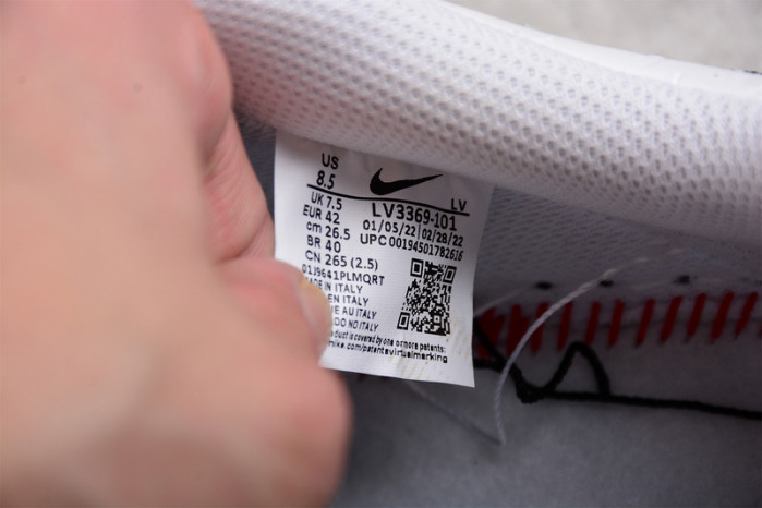 NIKE LOW AIR FORCE 1 X white black