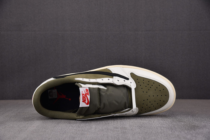 Travis Scott x Air Jordan 1 Low OG Medium Olive  DM7866-200