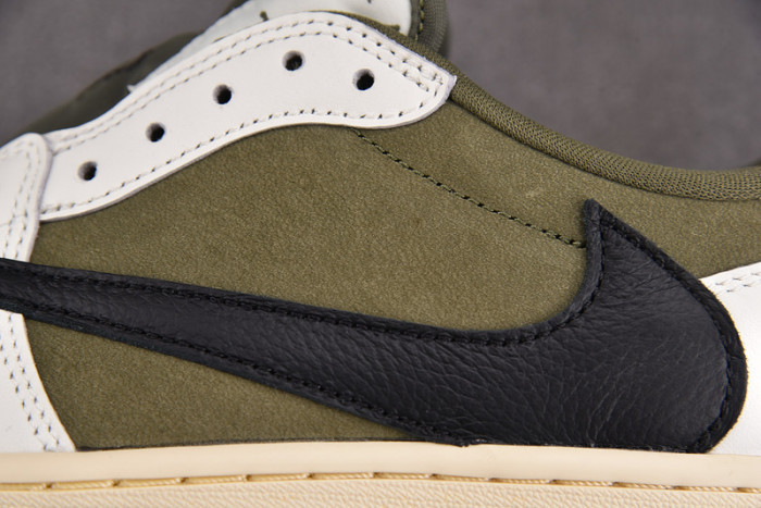Travis Scott x Air Jordan 1 Low OG Medium Olive  DM7866-200