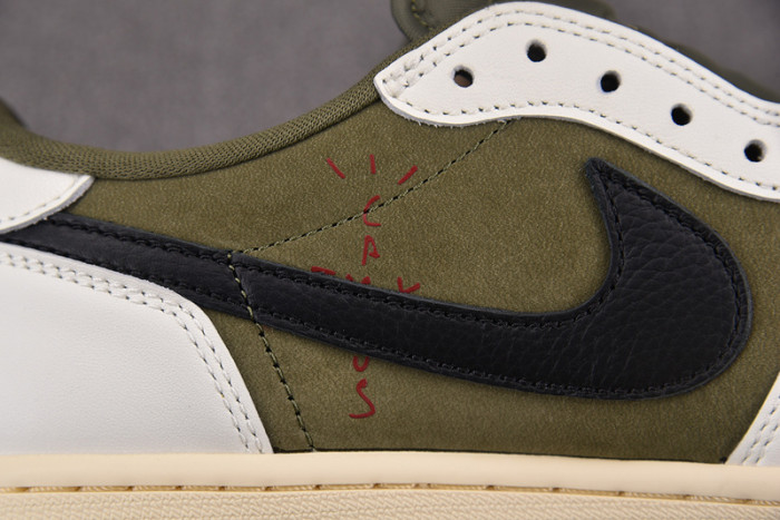 Travis Scott x Air Jordan 1 Low OG Medium Olive  DM7866-200
