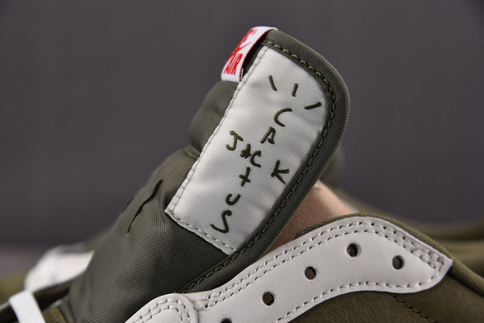 Travis Scott x Air Jordan 1 Low OG Medium Olive  DM7866-200