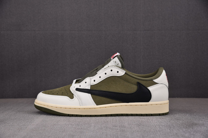 Travis Scott x Air Jordan 1 Low OG Medium Olive  DM7866-200