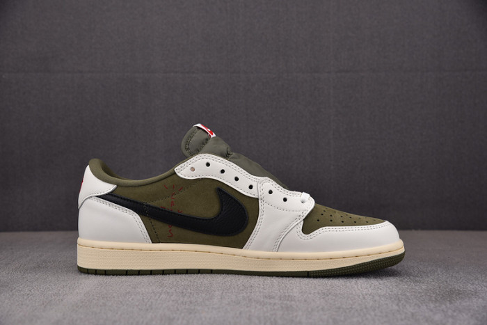 Travis Scott x Air Jordan 1 Low OG Medium Olive  DM7866-200