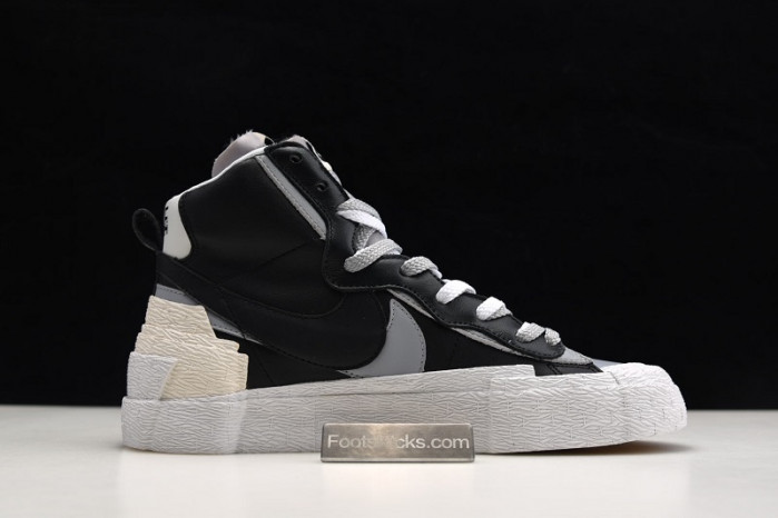 Sacai x Blazer Mid Black Grey BV0072-002