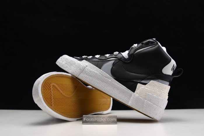 Sacai x Blazer Mid Black Grey BV0072-002