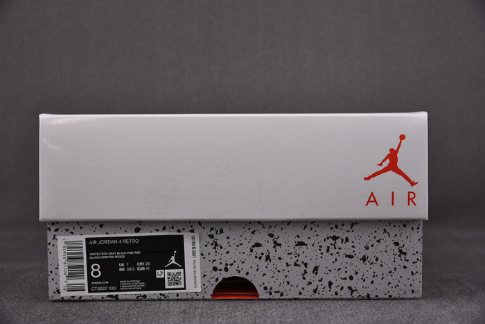 AIR JORDAN 4 WHITE OREO TECH GREY CT8527-100
