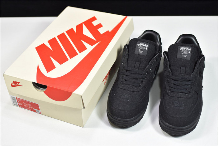Nike Air Force 1 Low Stussy Black  CZ9084-001