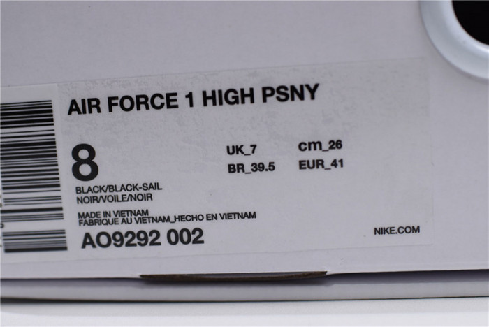 Air Force 1 High PSNY Black  AO9292-002