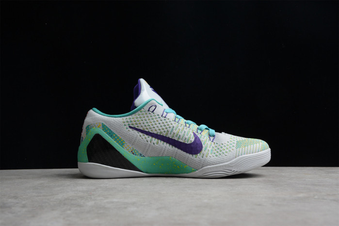 Nike Kobe 9 Grey Green Purple  630487-005