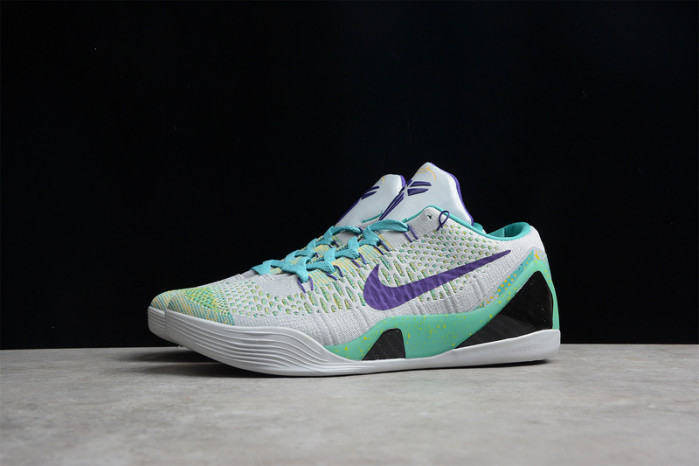 Nike Kobe 9 Grey Green Purple  630487-005