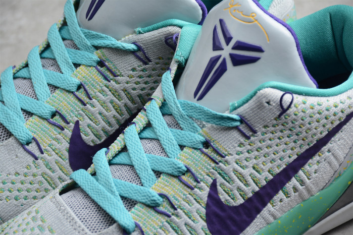 Nike Kobe 9 Grey Green Purple  630487-005
