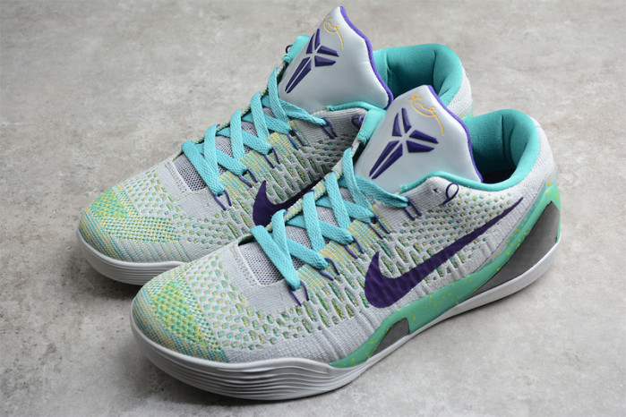 Nike Kobe 9 Grey Green Purple  630487-005